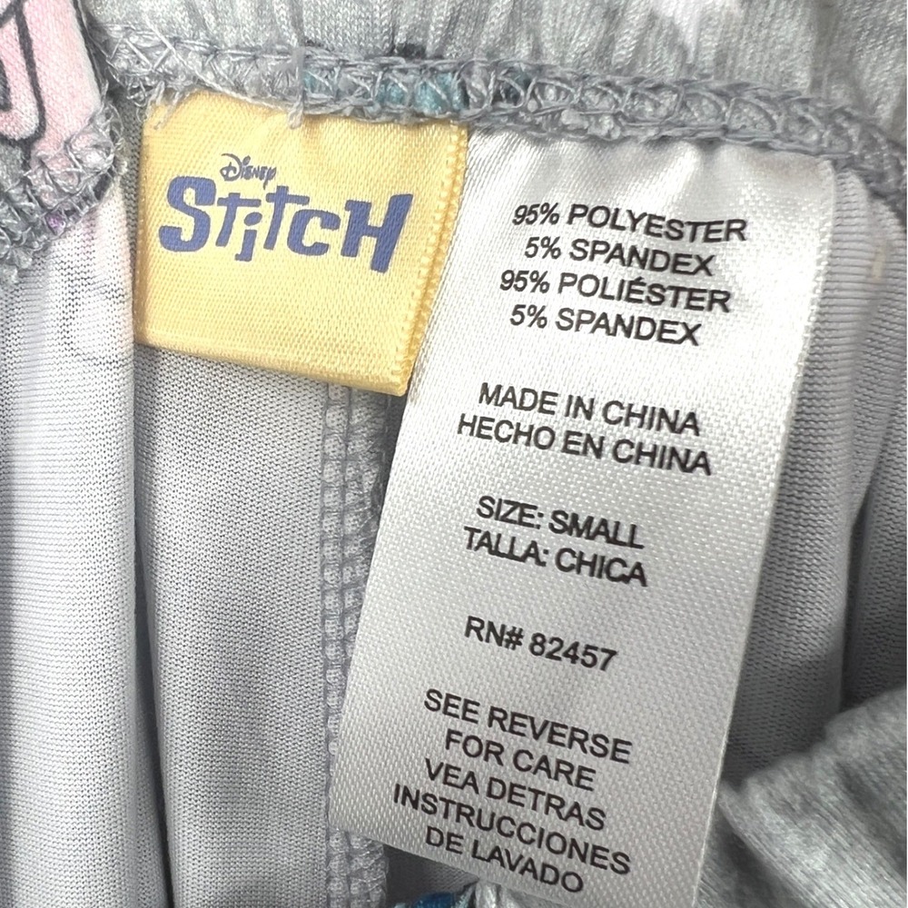 Disney Stitch‎ Angel Ladies Pajama Sleep Pants Star All Over Print Size S NWT - Picture 3 of 6